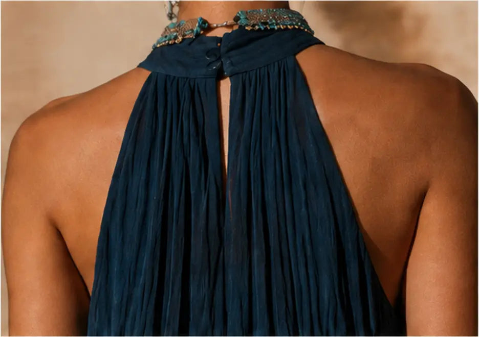 Naeela | Maxi Dress Halterneck Sleeveless Ombre Gradient