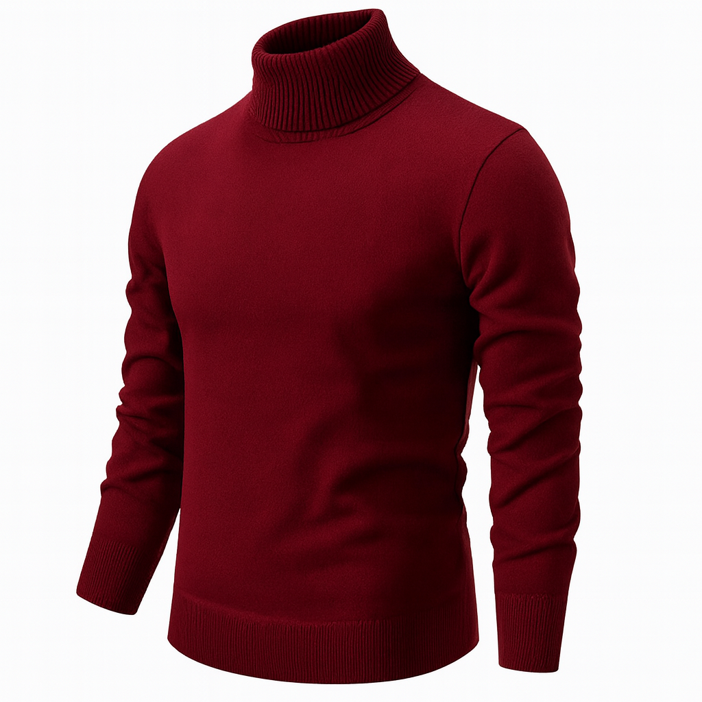 Cristopher | Sweater with Ribbed Turtleneck and Long Sleeves