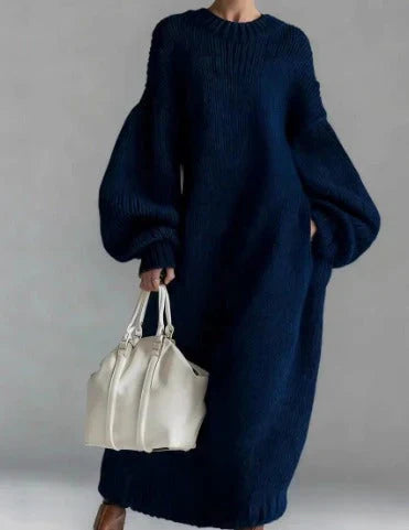 Helena | Dress Long Sleeve Oversized Knitted Maxi