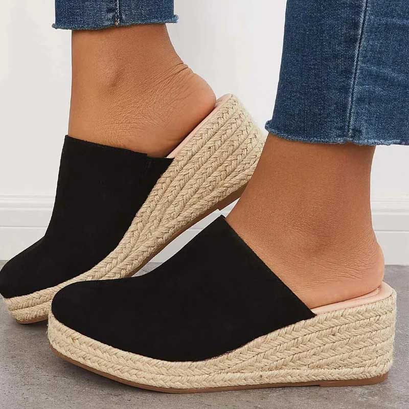 Felisa | Platform Wedge Mule Clogs Closed Toe