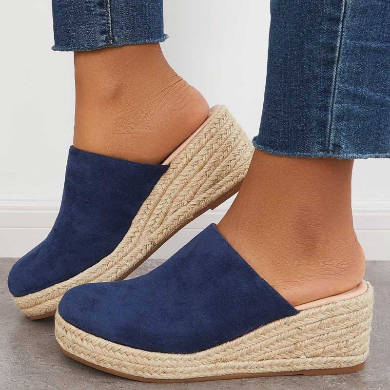 Felisa | Platform Wedge Mule Clogs Closed Toe