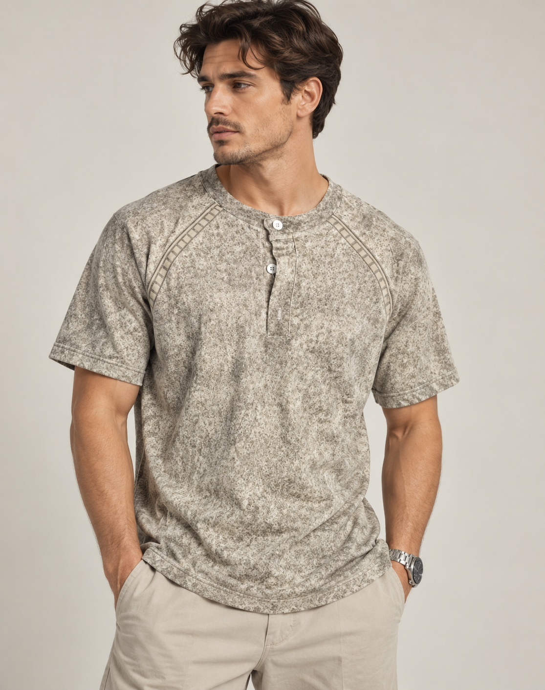 Marco | Casual Short Sleeve Henley Shirt