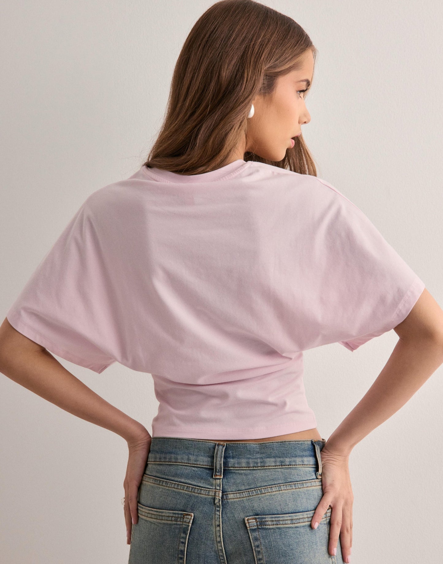 Malina | Top Short Sleeve Draped Waist Tee