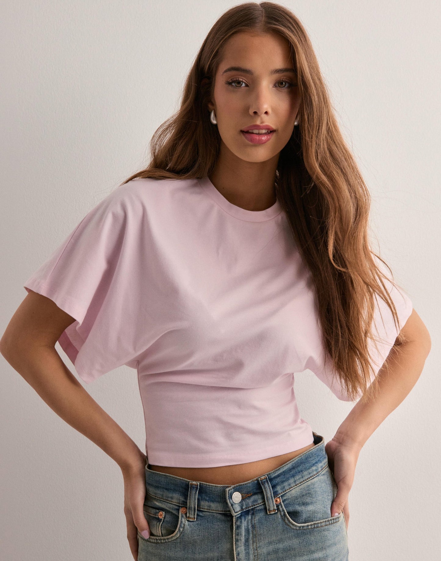 Malina | Top Short Sleeve Draped Waist Tee