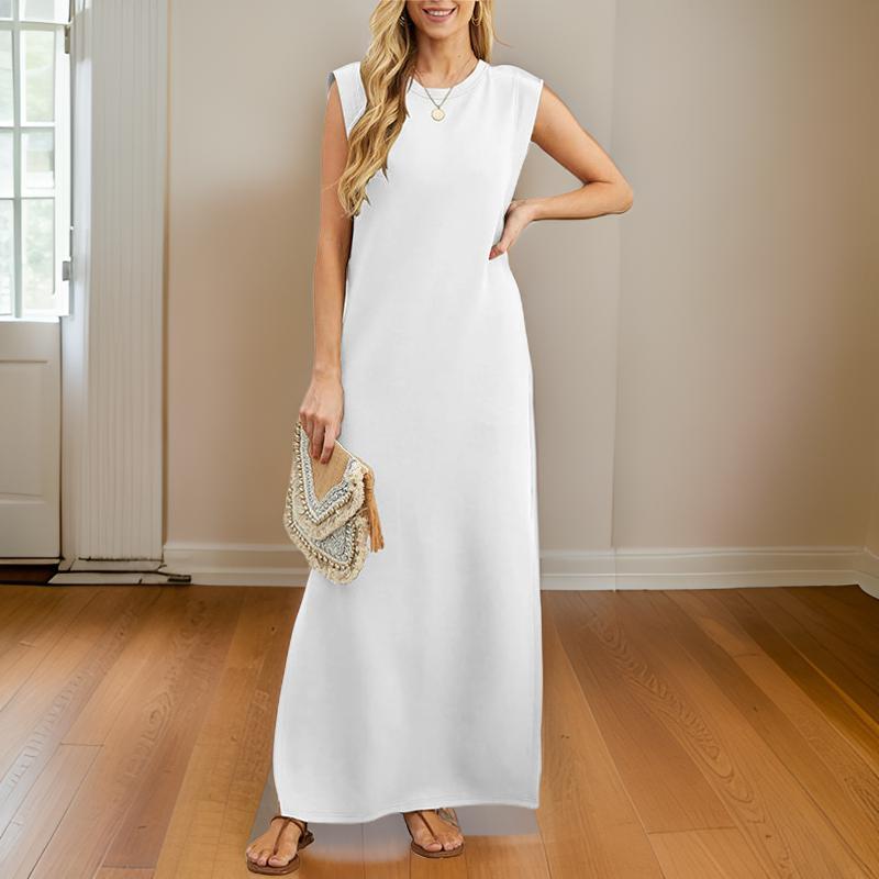 Vennya | Sleeveless Maxi Dress with Side Slits