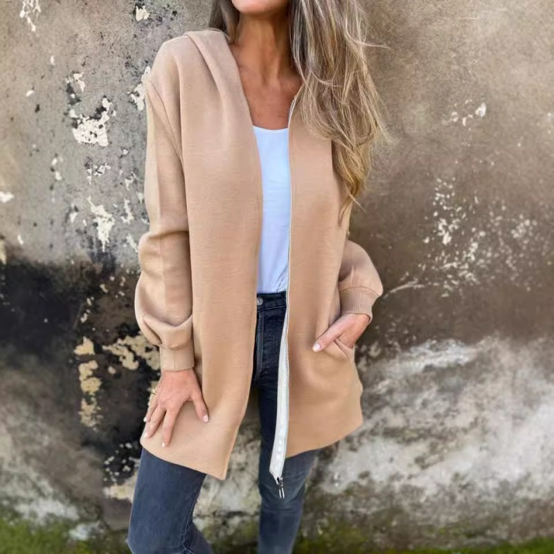 Karletta | Jacket with Hood and Open Front