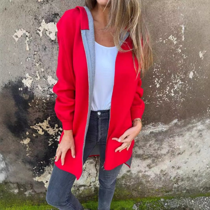 Karletta | Jacket with Hood and Open Front