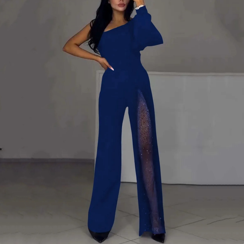 Azlina | One Shoulder Wide Leg Jumpsuit