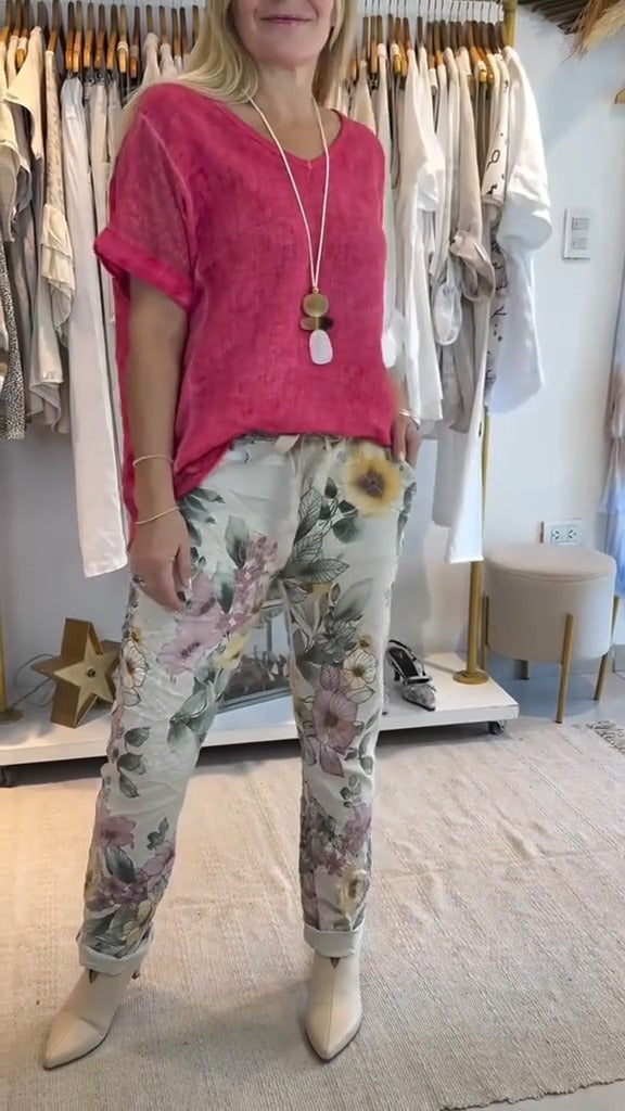 Edurne | Floral Print Two Piece Set