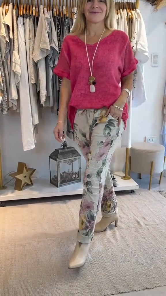 Edurne | Floral Print Two Piece Set