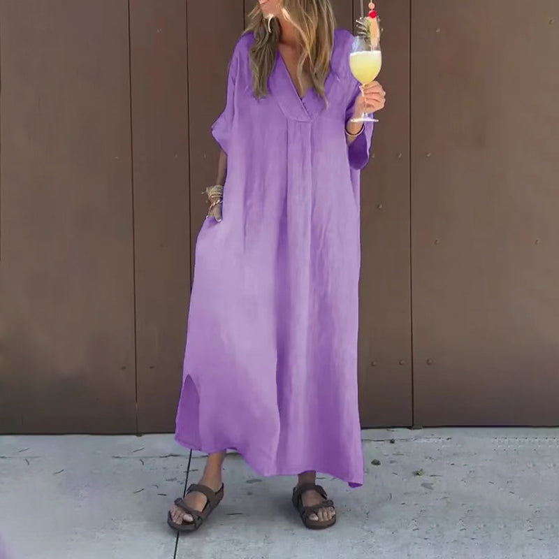 Arantxa | V-Neck Loose Fit Maxi Dress