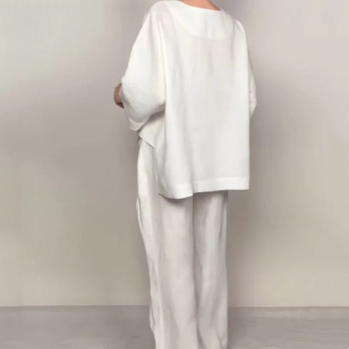Ginevra | Wide Leg Two Piece Lounge Set