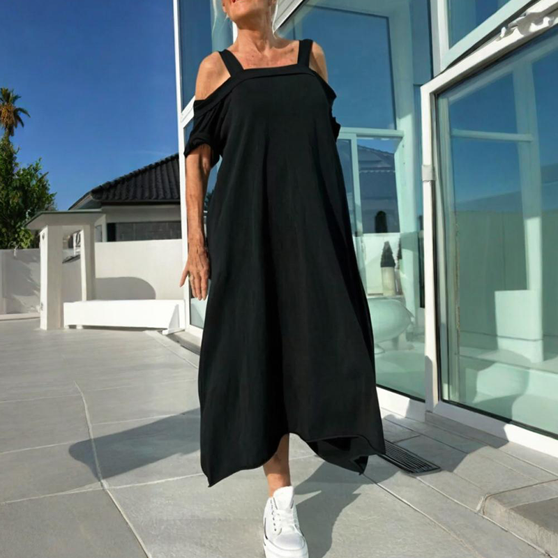 Mariyana | Off Shoulder Loose Fit Maxi Dress