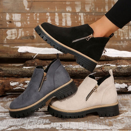 Birgitta | Ankle Boots With Side Zip Closure