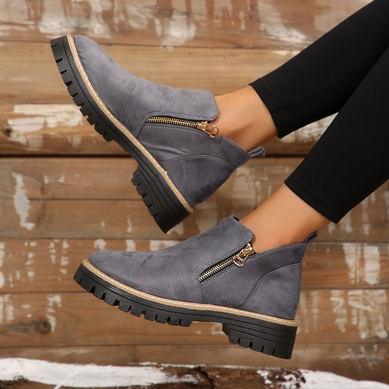 Birgitta | Ankle Boots With Side Zip Closure