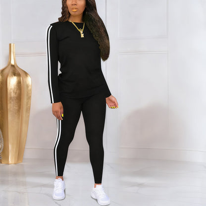 Shaked | Two-Piece Long-Sleeve Striped Tracksuit Set