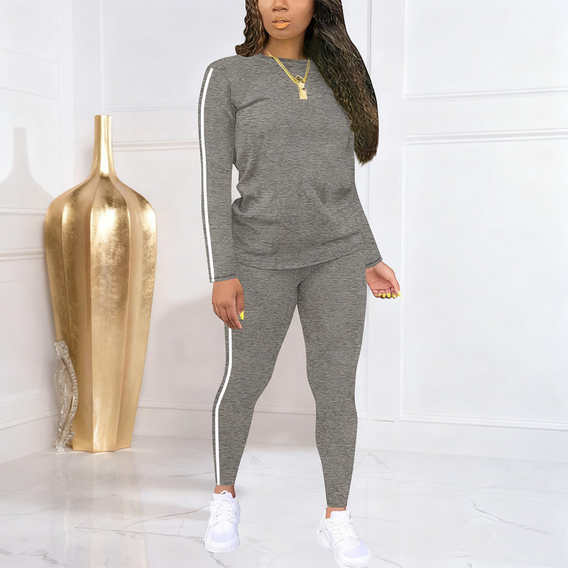 Shaked | Two-Piece Long-Sleeve Striped Tracksuit Set