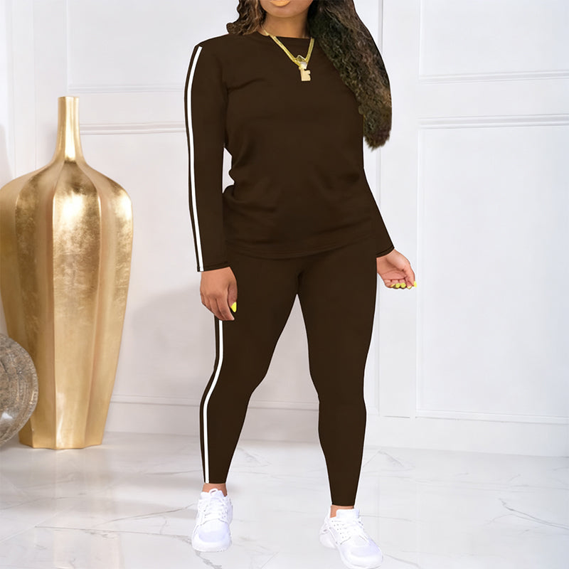 Shaked | Two-Piece Long-Sleeve Striped Tracksuit Set