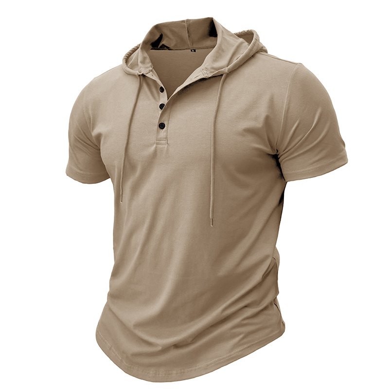 Rechard - Short Sleeve Hooded Polo Shirt