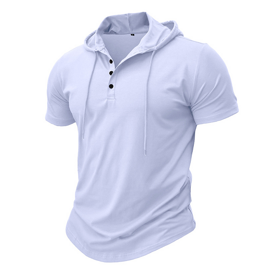 Rechard - Short Sleeve Hooded Polo Shirt