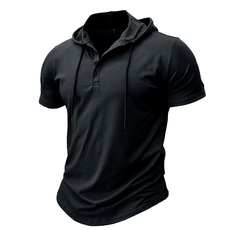 Rechard - Short Sleeve Hooded Polo Shirt
