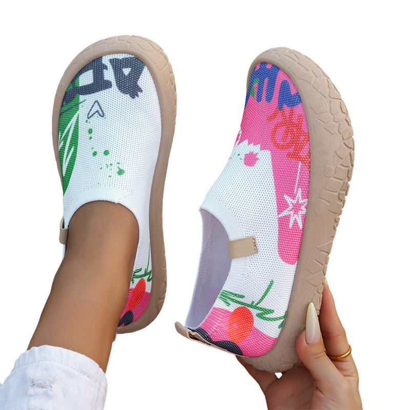 Farhia | Printed Slip On Casual Shoes