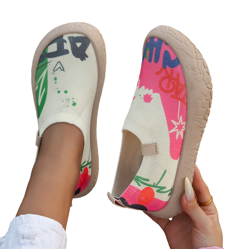 Farhia | Printed Slip On Casual Shoes