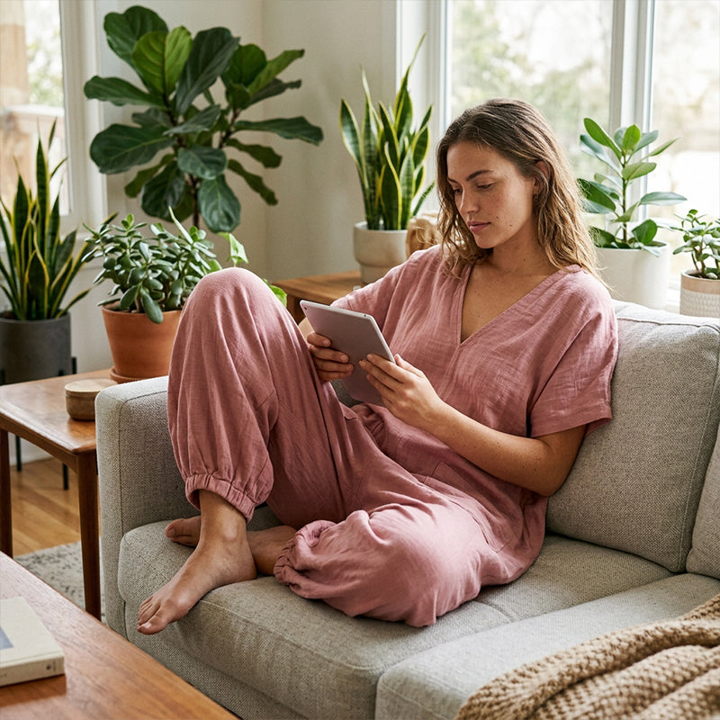 Maryem | Loose Fit V Neck Jumpsuit