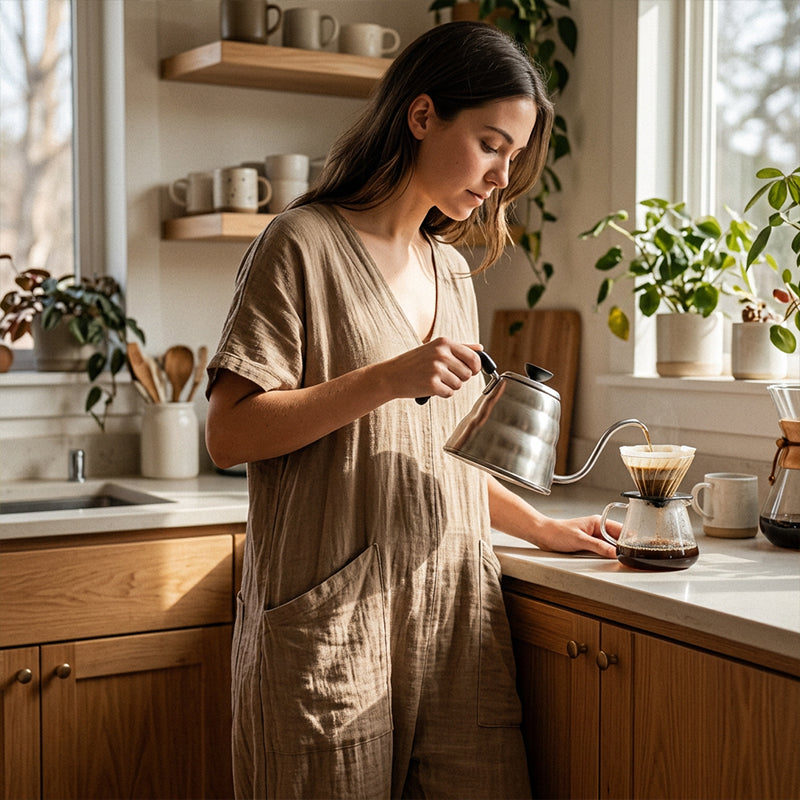Maryem | Loose Fit V Neck Jumpsuit
