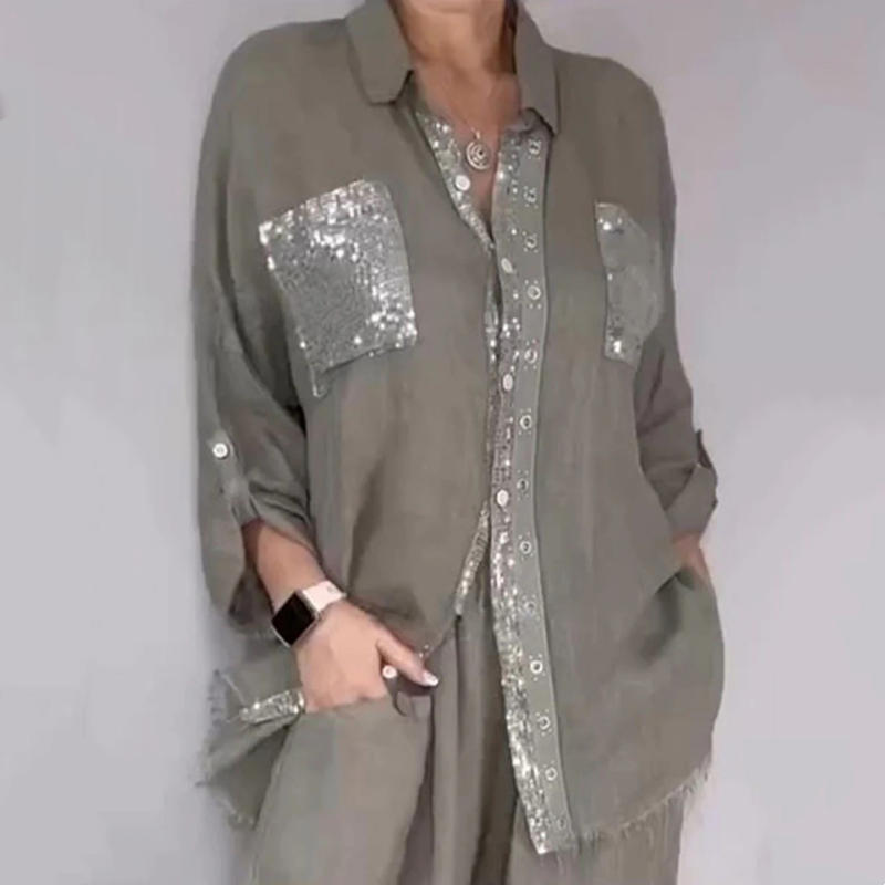 Lizy | Blouse and Wide Leg Trouser Set