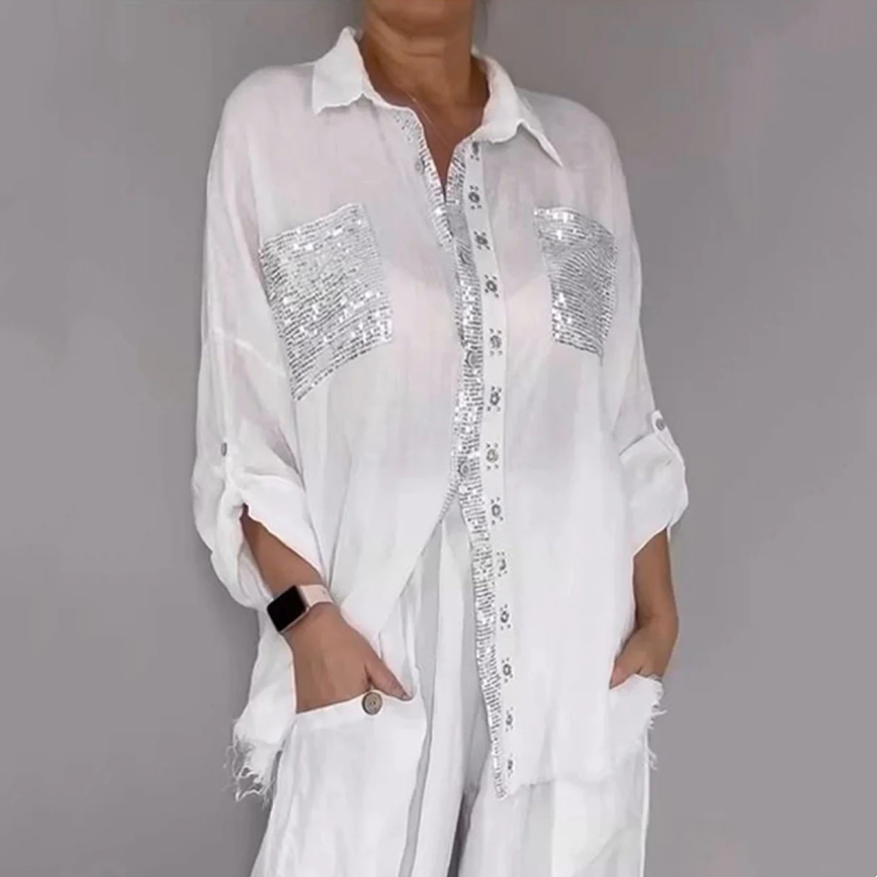 Lizy | Blouse and Wide Leg Trouser Set