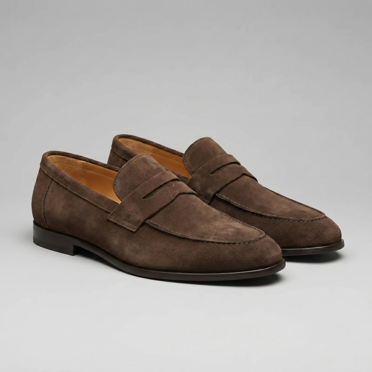 Richards | Loafers Penny Slip-On Moc Toe Suede-Style
