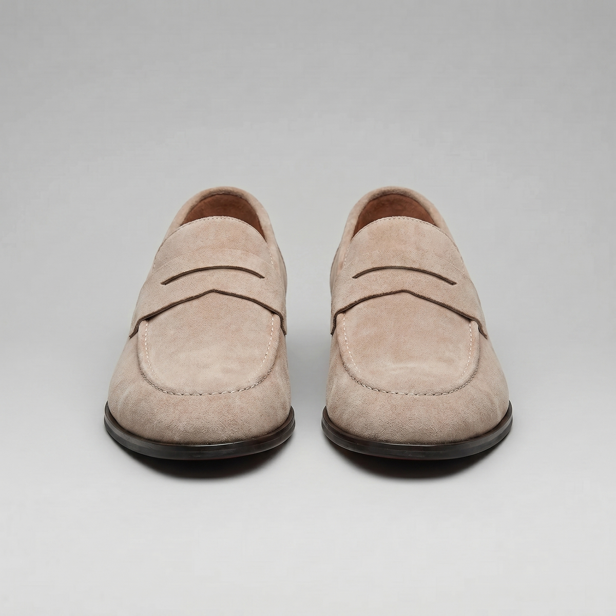 Richards | Loafers Penny Slip-On Moc Toe Suede-Style
