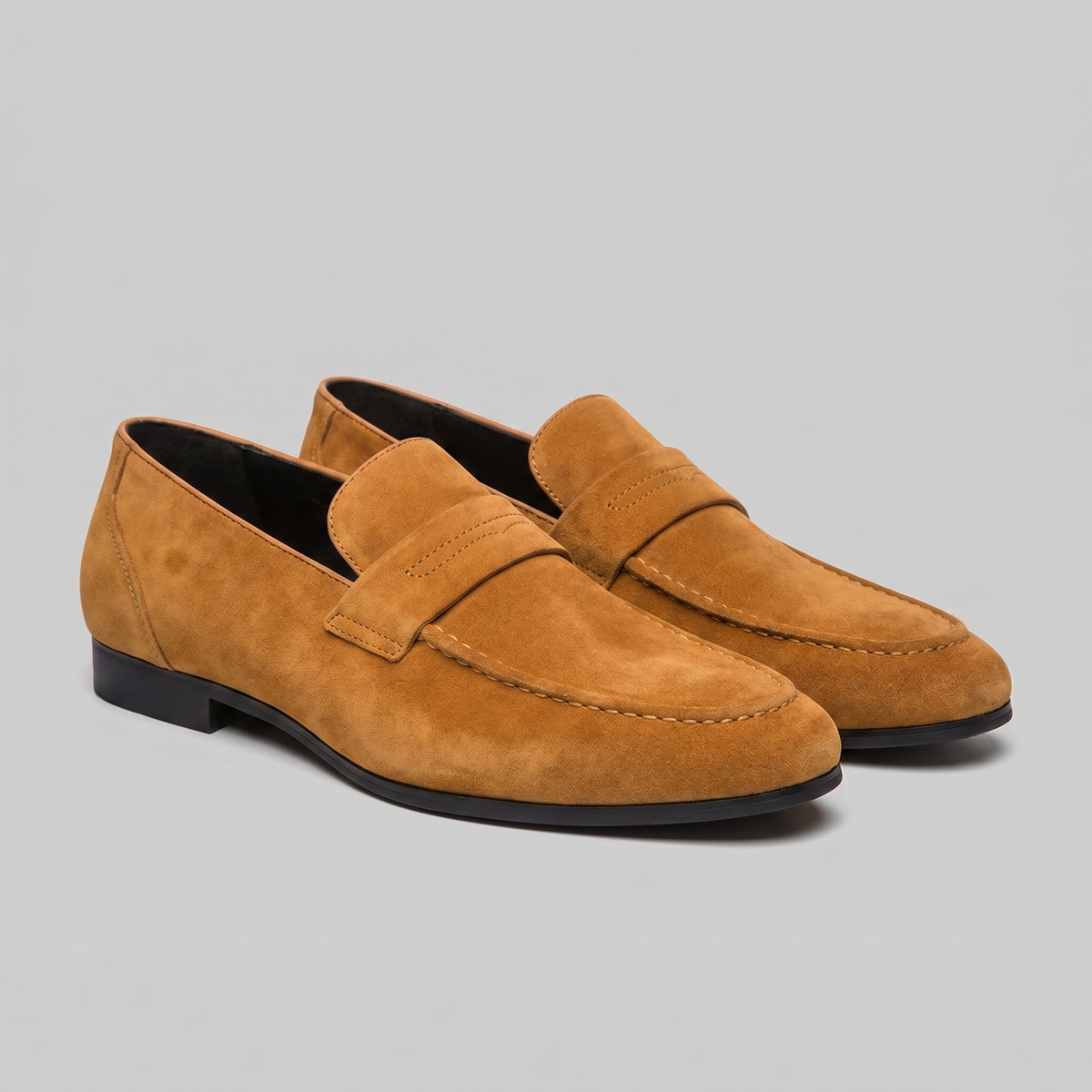 Richards | Loafers Penny Slip-On Moc Toe Suede-Style