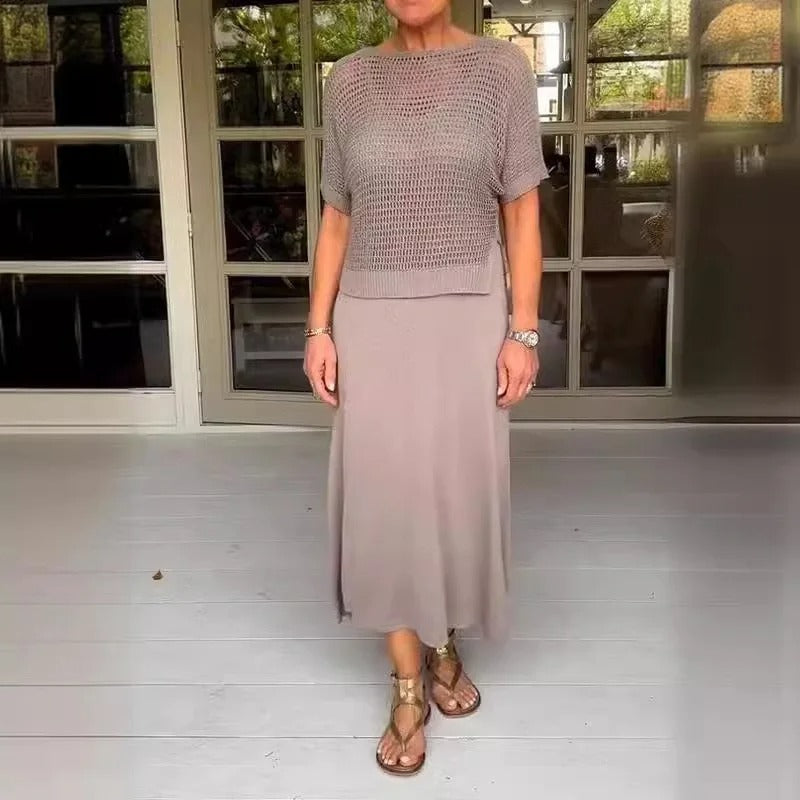 Wenky | Two Piece Knit Midi Dress