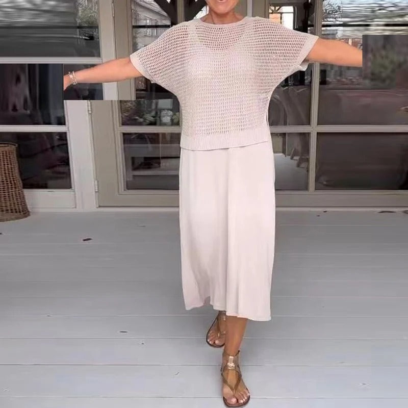 Wenky | Two Piece Knit Midi Dress