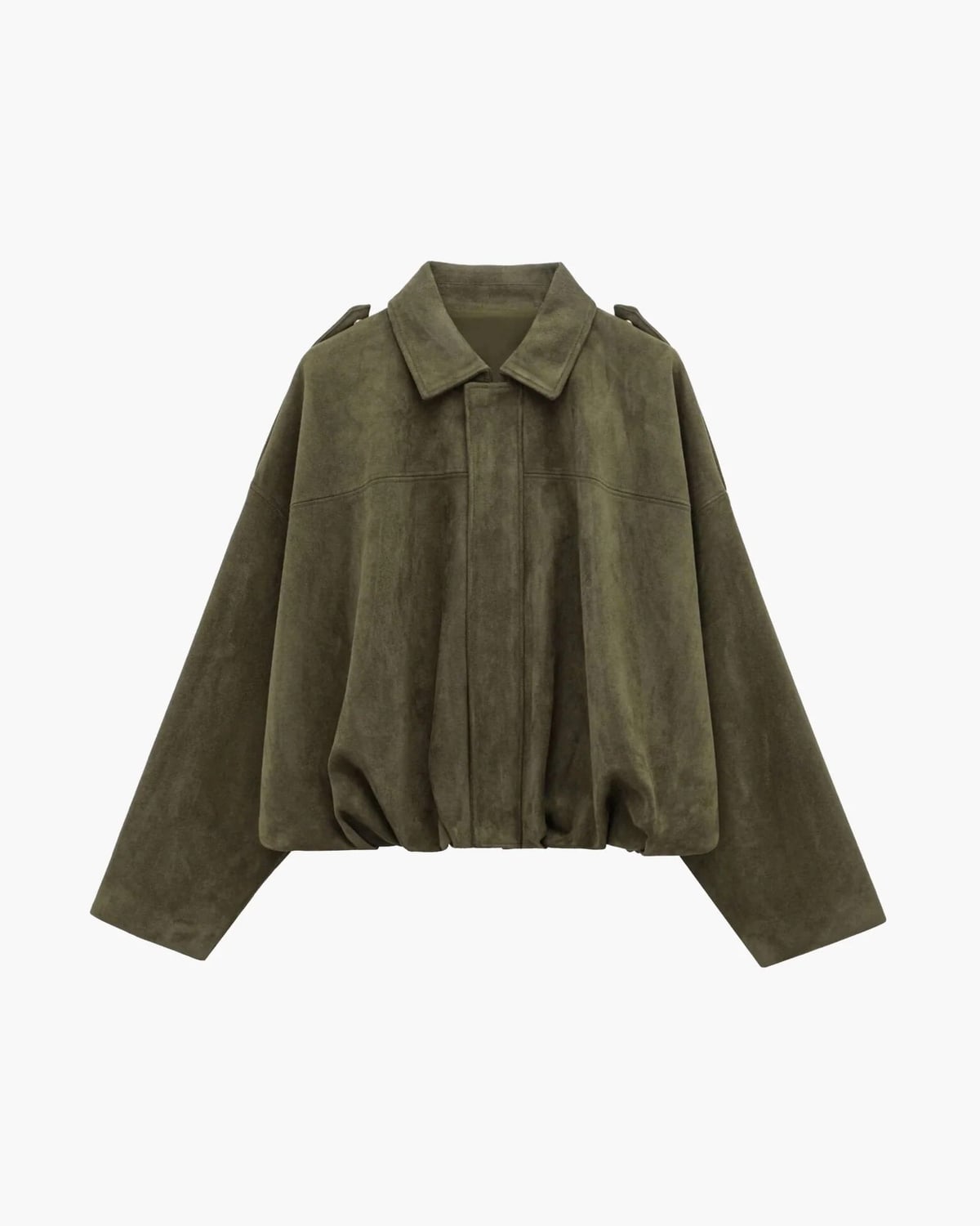 Edna | Bomber Jacket With Collar and Relaxed Fit