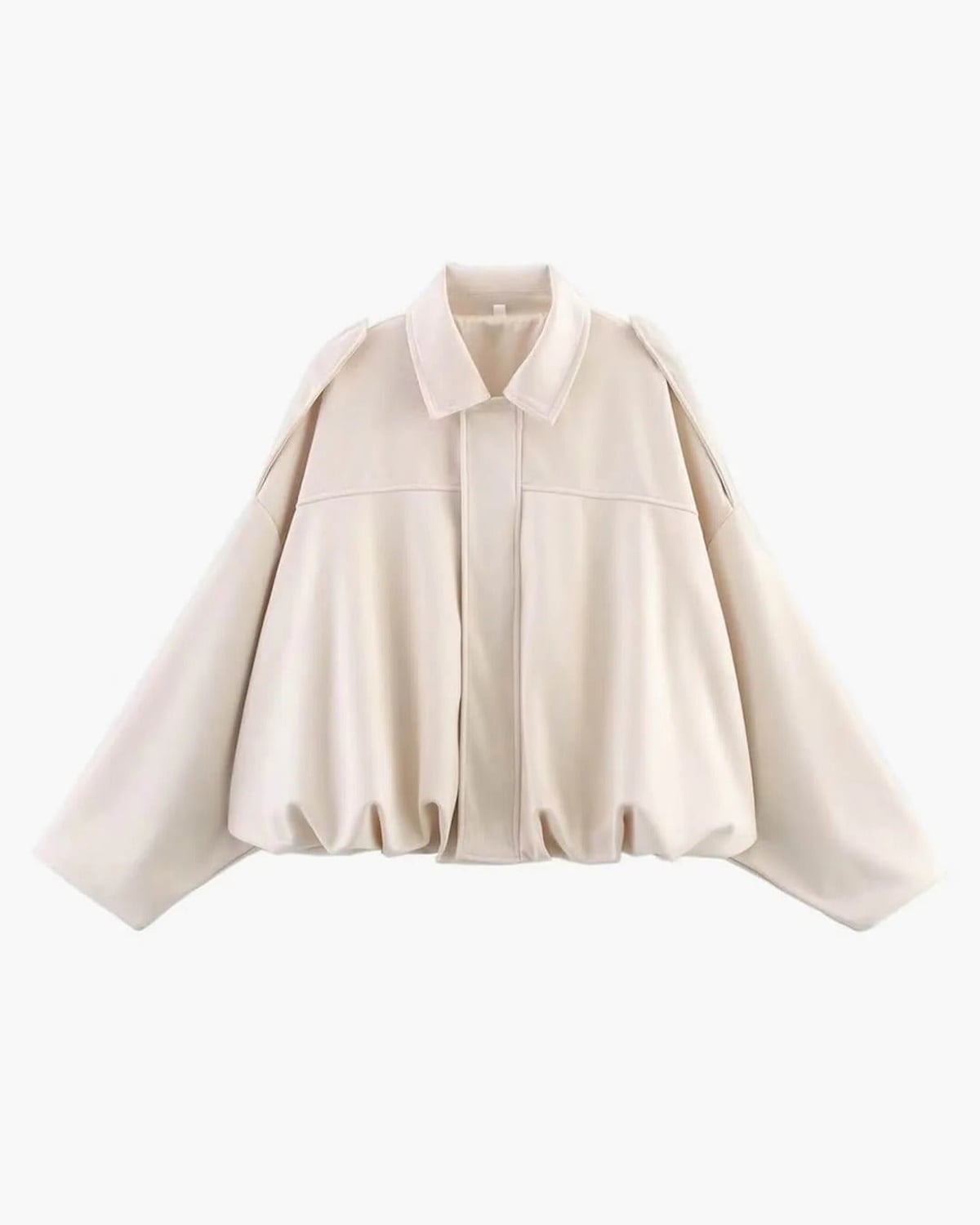 Edna | Bomber Jacket With Collar and Relaxed Fit