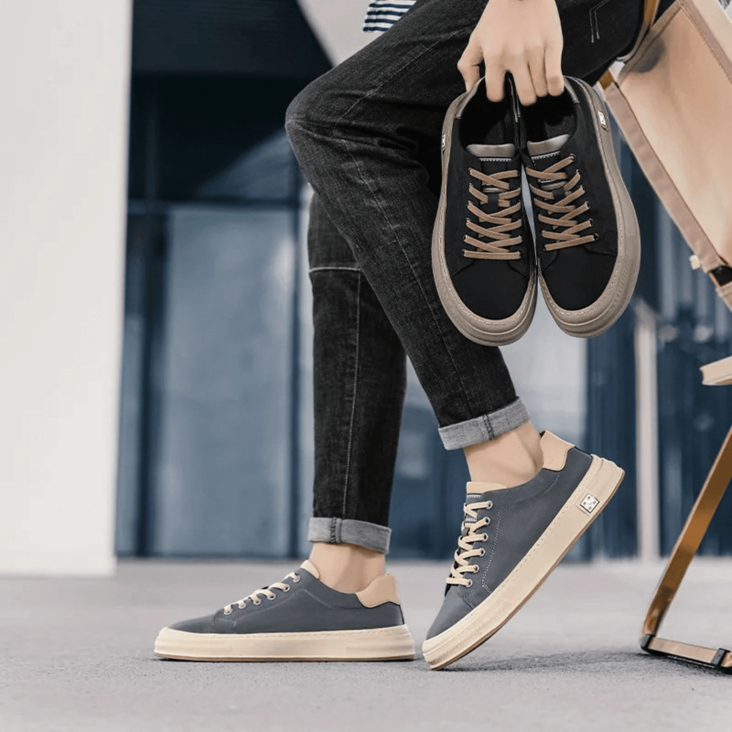Snelle - Casual Lace-Up Low Top Sneakers