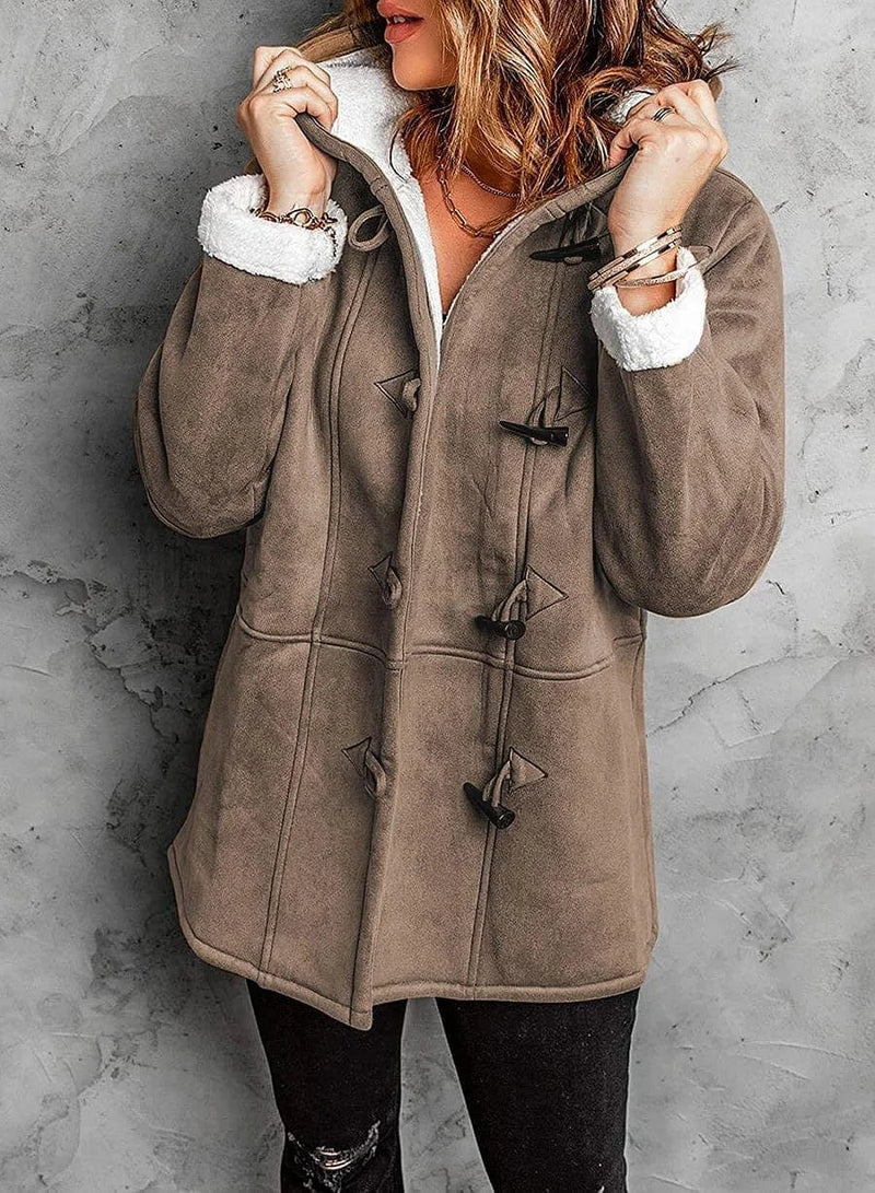 Oriaeaosa | Sherpa-Lined Hooded Coat with Toggle Closure