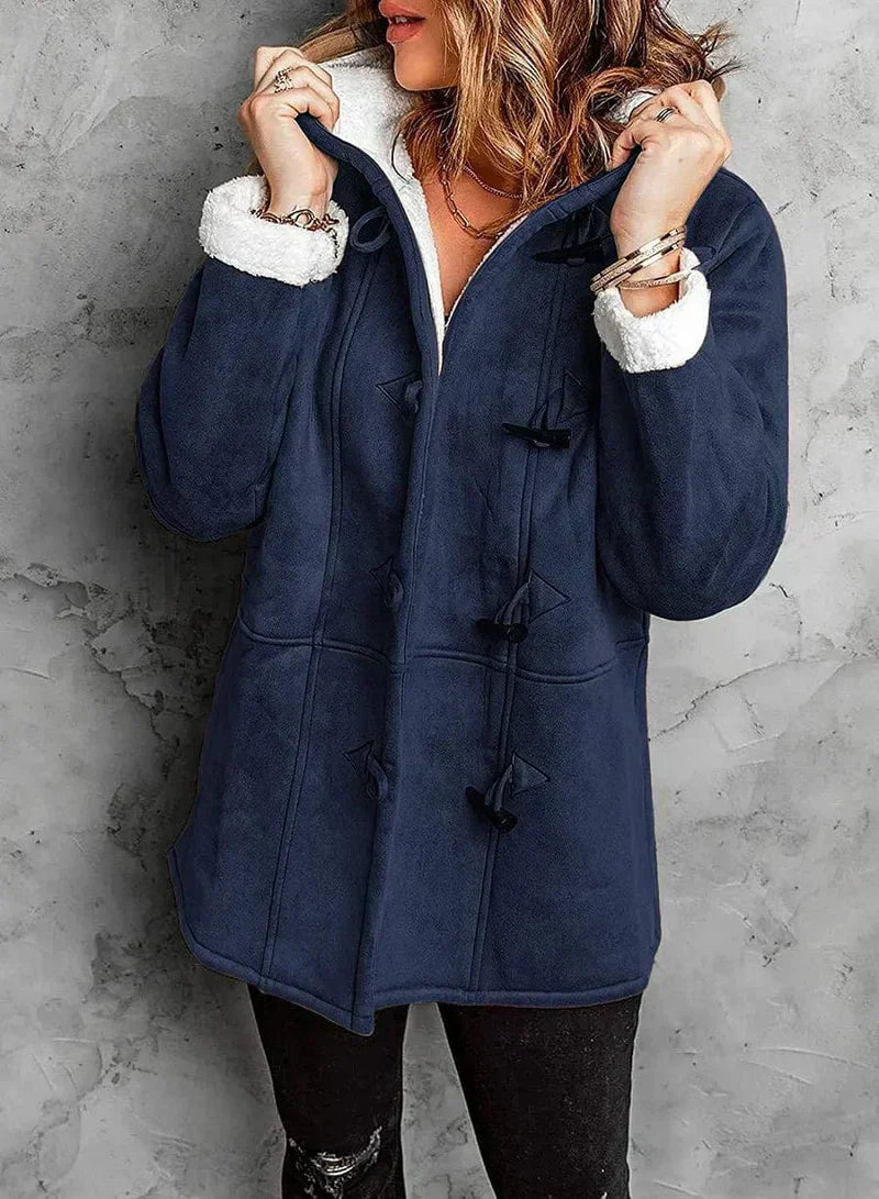 Oriaeaosa | Sherpa-Lined Hooded Coat with Toggle Closure