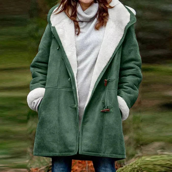 Oriaeaosa | Sherpa-Lined Hooded Coat with Toggle Closure