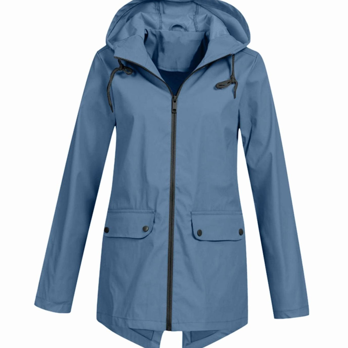 Ashleigh | Jacket With Drawstring Hood and Flap Pockets