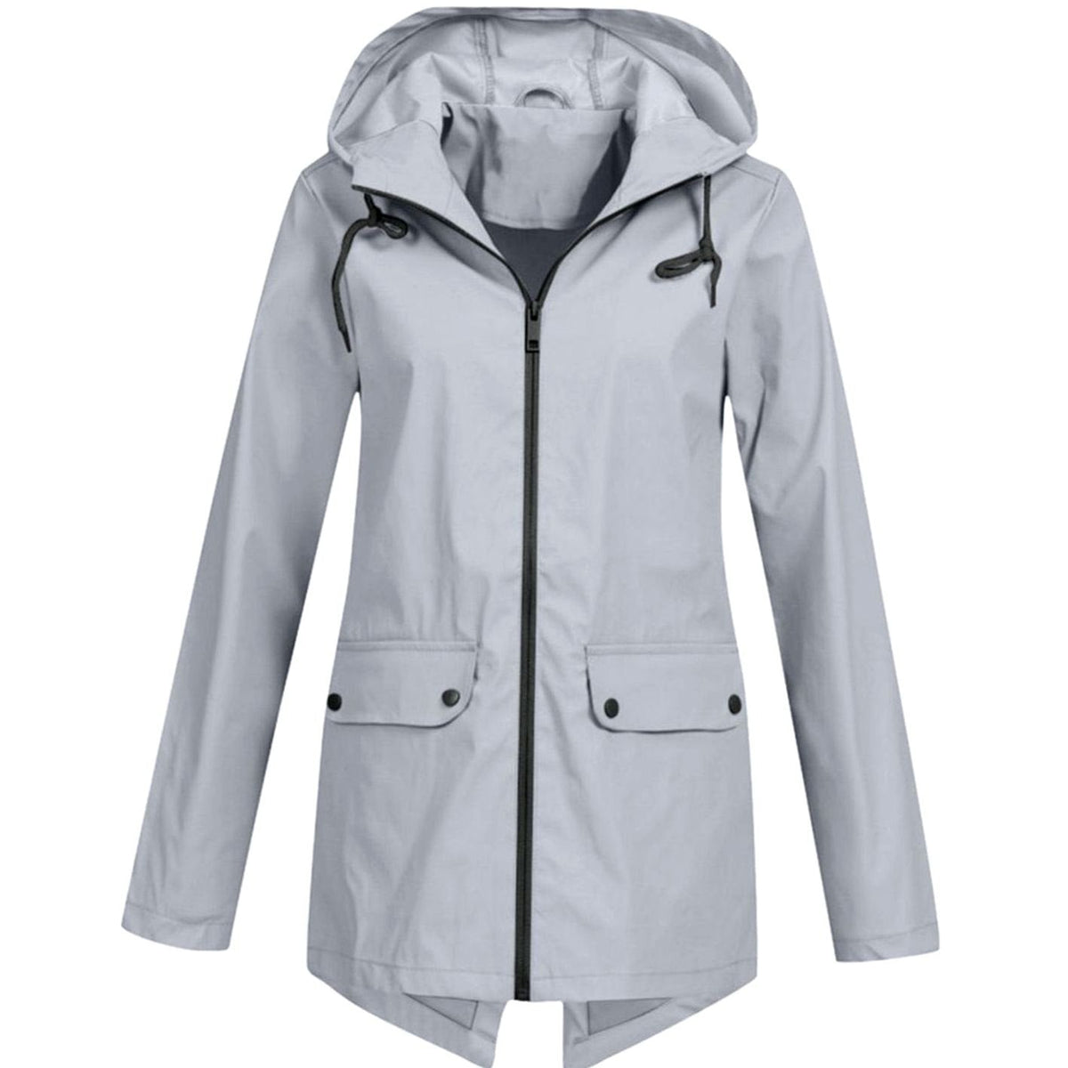 Ashleigh | Jacket With Drawstring Hood and Flap Pockets