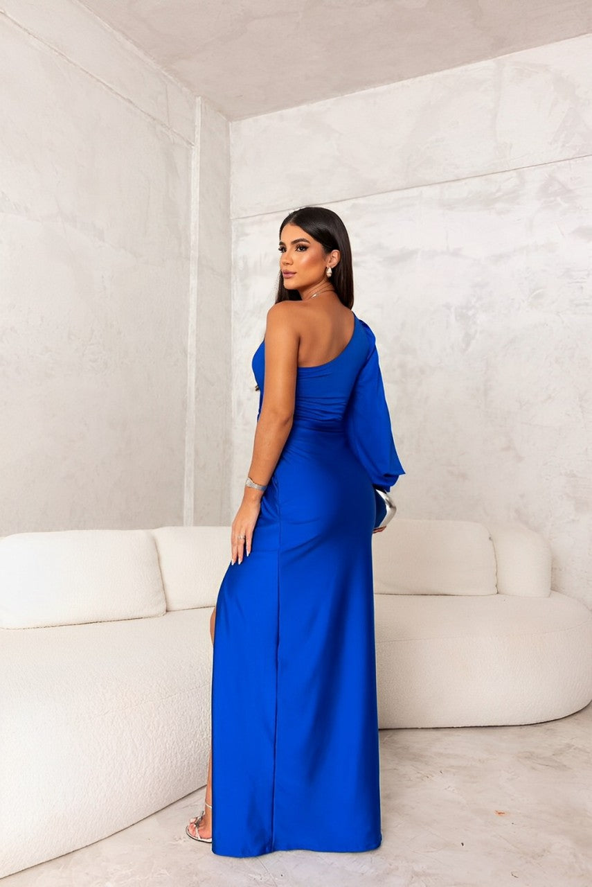 Naida | One Shoulder High Split Maxi Dress