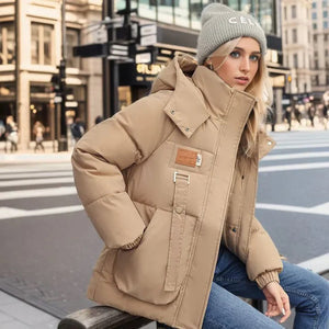Lorena | Puffer Jacket With Hood and Large Pockets